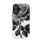 Elegant Floral Phone Case - Tough Cases, Black Rose Design, Floral Phone Cover, Stylish Phone Accessory, Gift for Her, Mother's Day