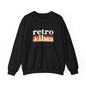 Retro Vibes Crewneck Sweatshirt, Unisex Vintage Style, Cozy Fall Fashion, Gift for Music Lovers, Chill Weekend Wear