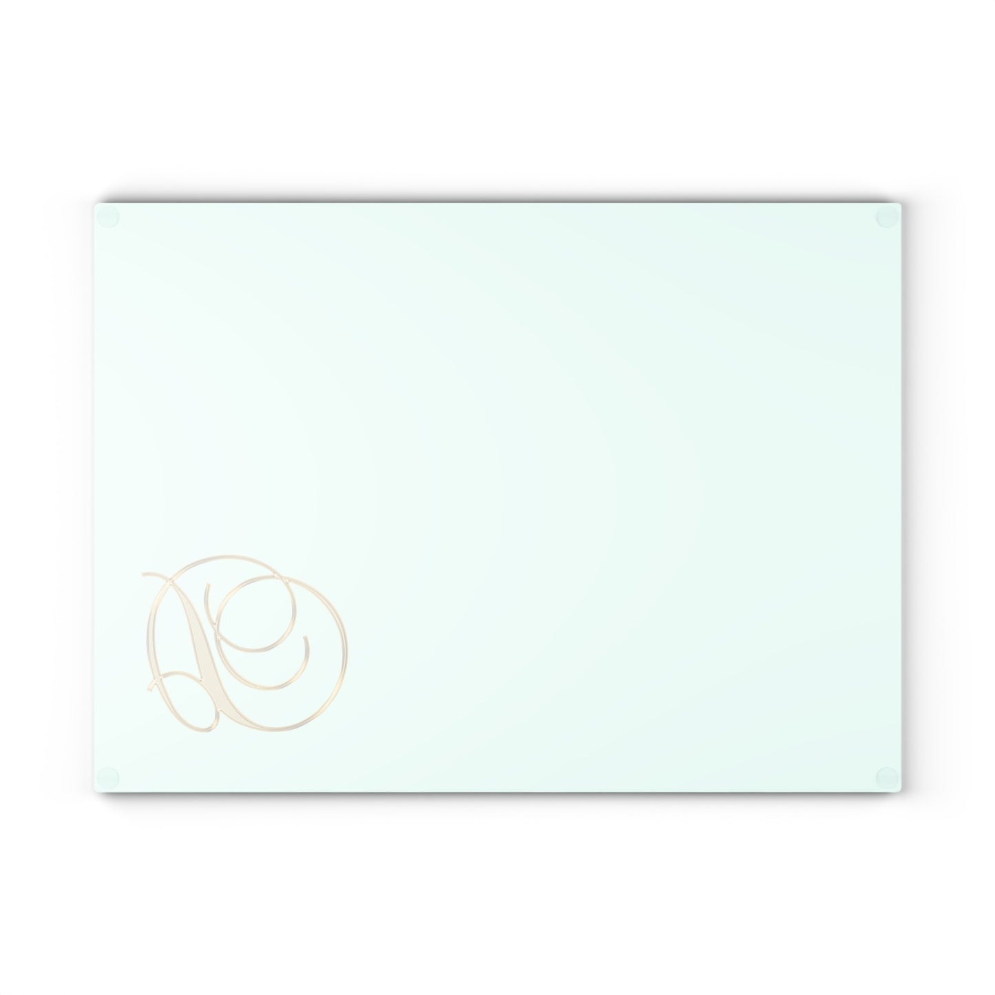 Glass Cutting Board Letter D