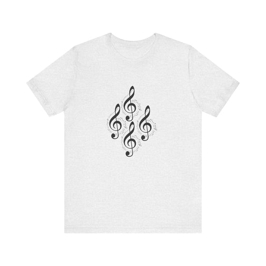Musical Notes Tee - Perfect for Music Lovers, Casual Wear, Concerts, Festivals, Unique Gift Idea