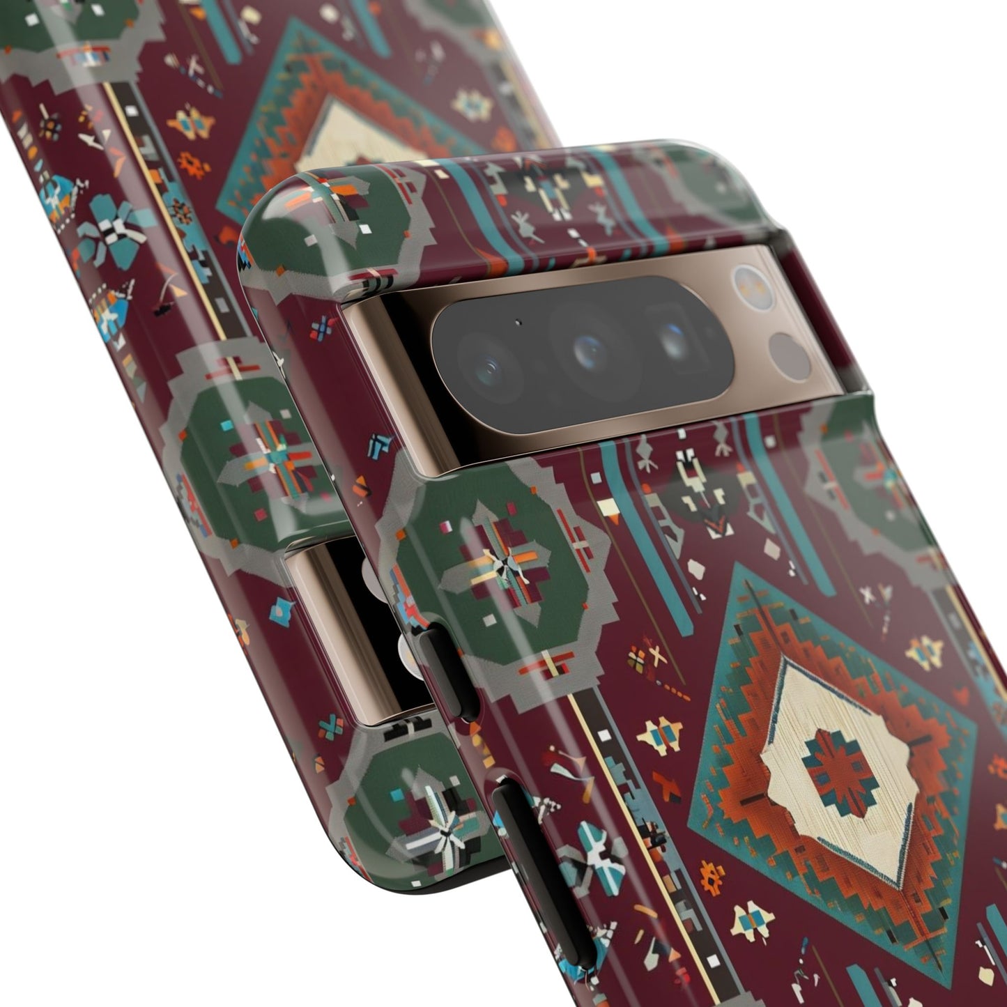 Tribal Pattern Phone Case - Boho Chic, Tough Durable Cover, Stylish Tech Accessory, Gift for Him/Her, Festival Essentials