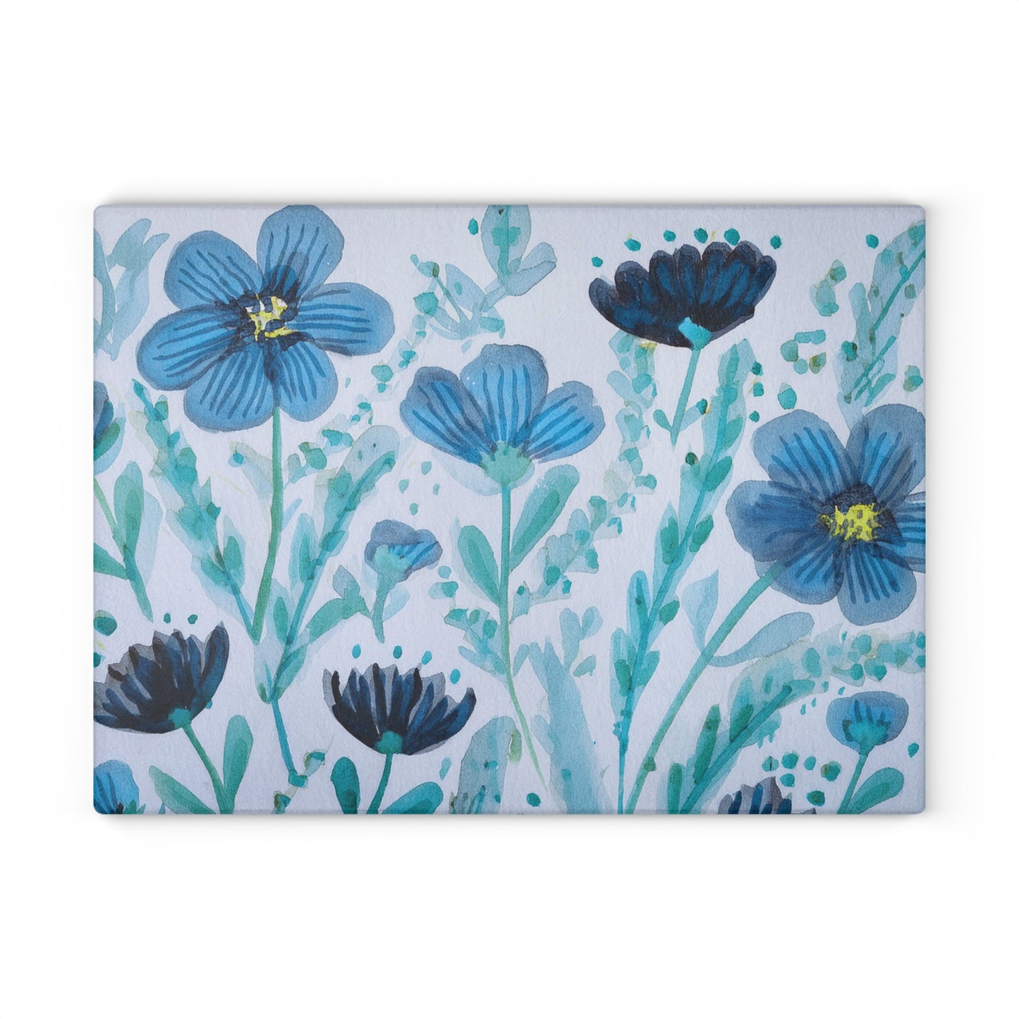 Floral Glass Cutting Board, Kitchen Decor, Housewarming Gift, Wedding Present, Unique Kitchen Accessory, Design for Home