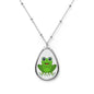Frog Charm Necklace, Playful Jewelry for Nature Lovers, Cute Gift for Birthdays, Fun Accessory for Kids, Eco-Friendly Fashion