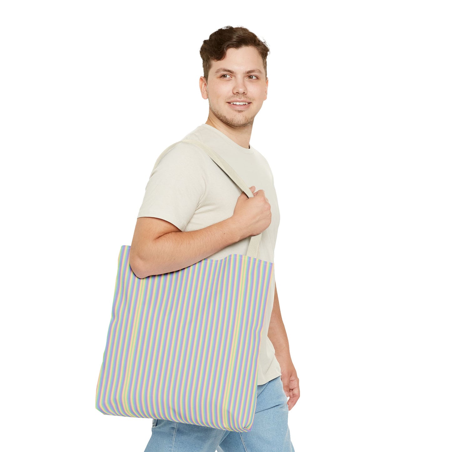 Colorful Striped Tote Bag | Reusable Shopping Bag, Beach Tote, Eco-Friendly Gift, Everyday Carryall, Summer Essentials