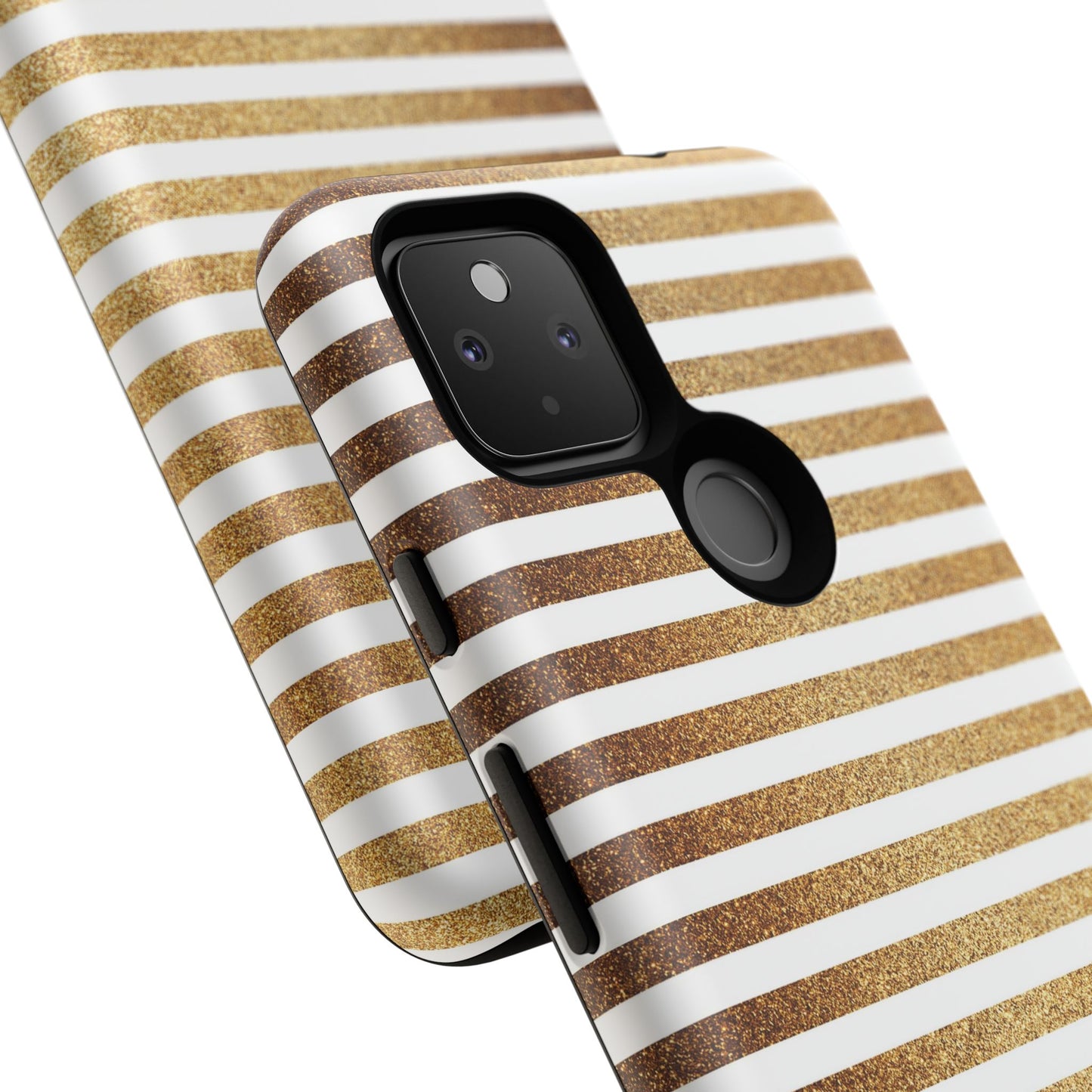Glamorous Gold Striped Phone Case | Tough Cases, Stylish Phone Cover, Chic Accessories, Gift for Her, Fashionable Tech