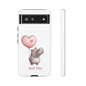 Cute Hippo Phone Case - Good Vibes Design, Animal Lover Gift, Fun Accessory, Birthday Present, Phone Accessories