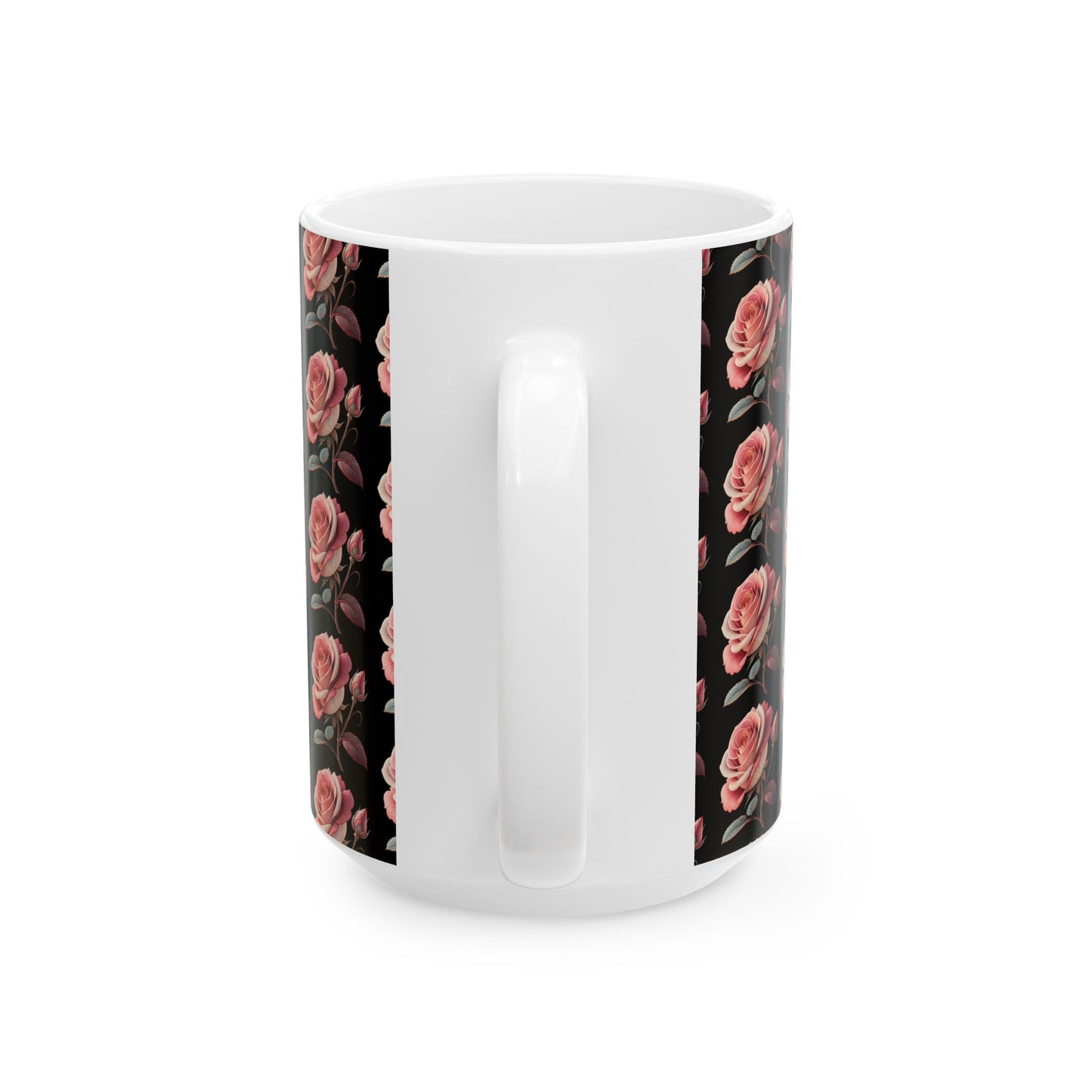Ceramic Mug, (11oz, 15oz) Roses