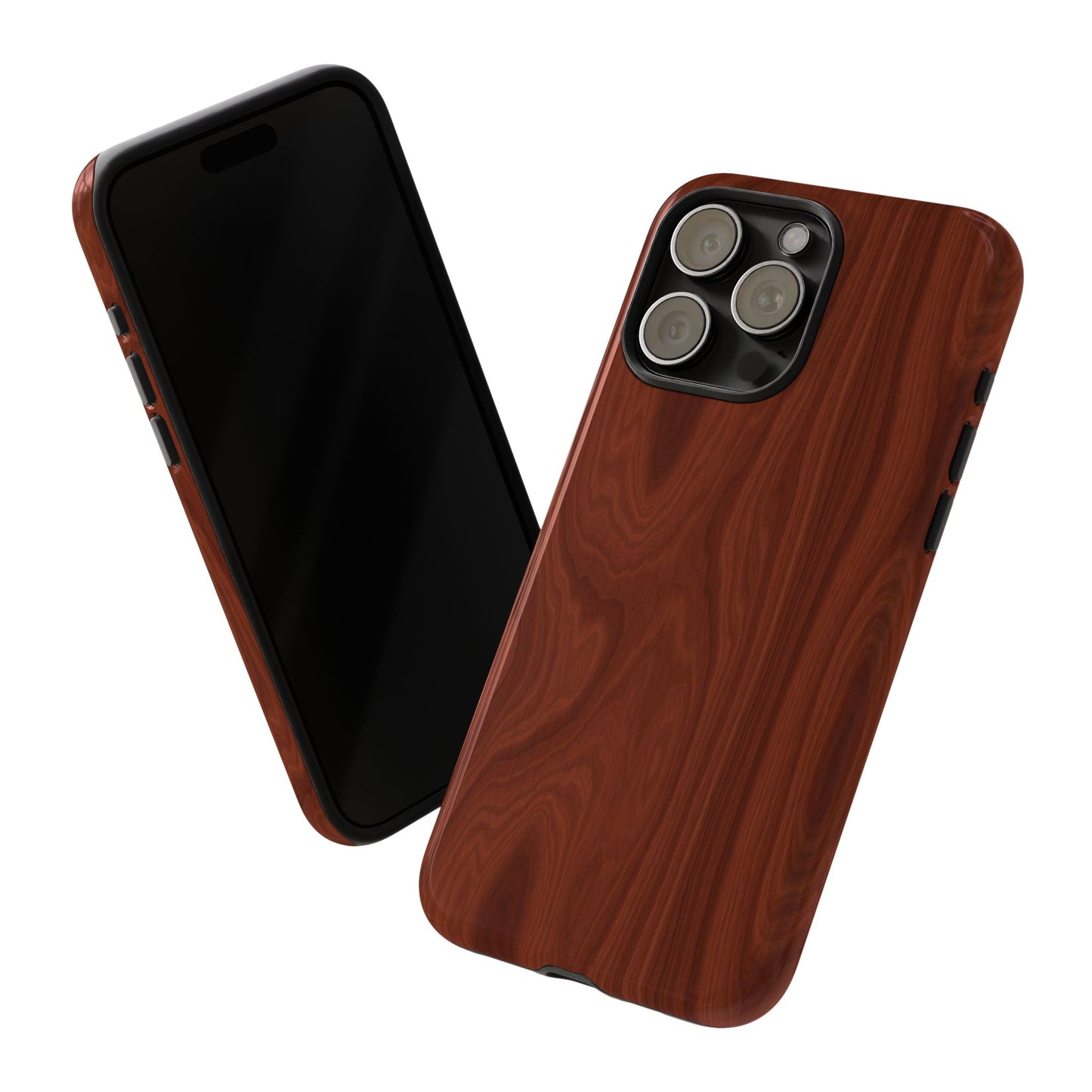 Wood Grain Phone Case, Stylish Tough Cases, Nature-Inspired Protective Cover, Unique Gifts for Him and Her, Eco-Friendly Tech Accessory