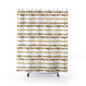 Shower Curtains white gold
