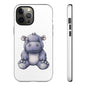 Cute Hippo Phone Case, Unique Tough Cases, Animal Lover Gift, Cute Animal Design, Baby Animal Phone Accessory