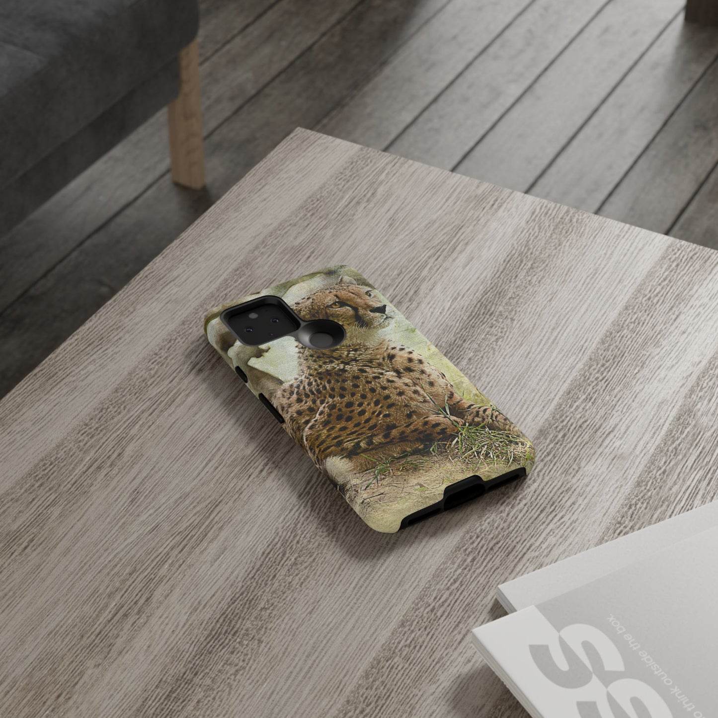 Cheetah Phone Case, Tough Cases, Animal Lover Gift, Wildlife Protection, Eco-Friendly Mobile Cover, Unique Phone Accessory