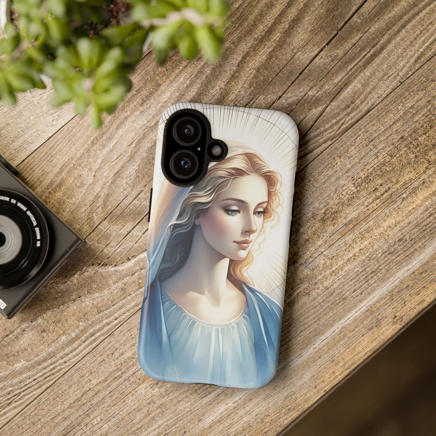 Beautiful Mary Phone Case, Tough Phone Case, Inspirational Tech Accessory, Gift for Her, Religious Phone Cover