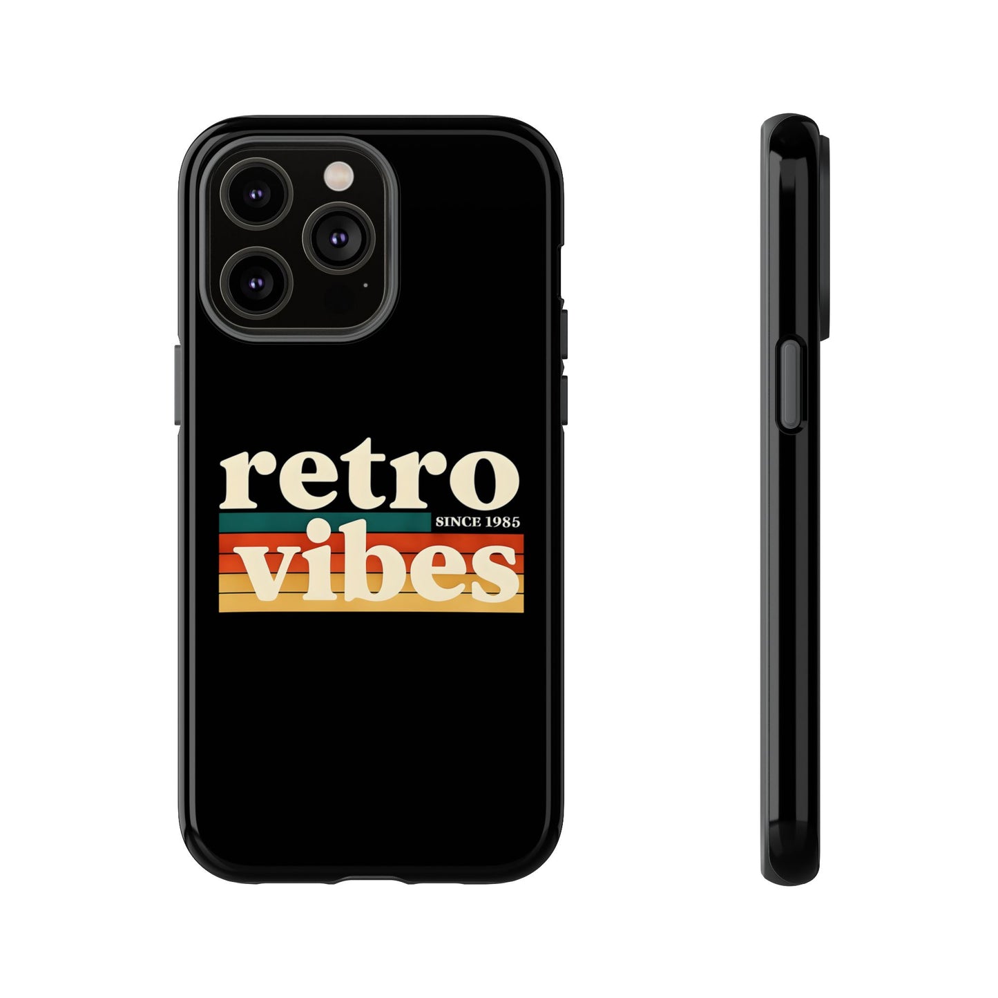 Retro Vibes Phone Case, Tough Phone Cover, Vintage Style Case, Gift for Music Lovers, Retro Aesthetic Accessory
