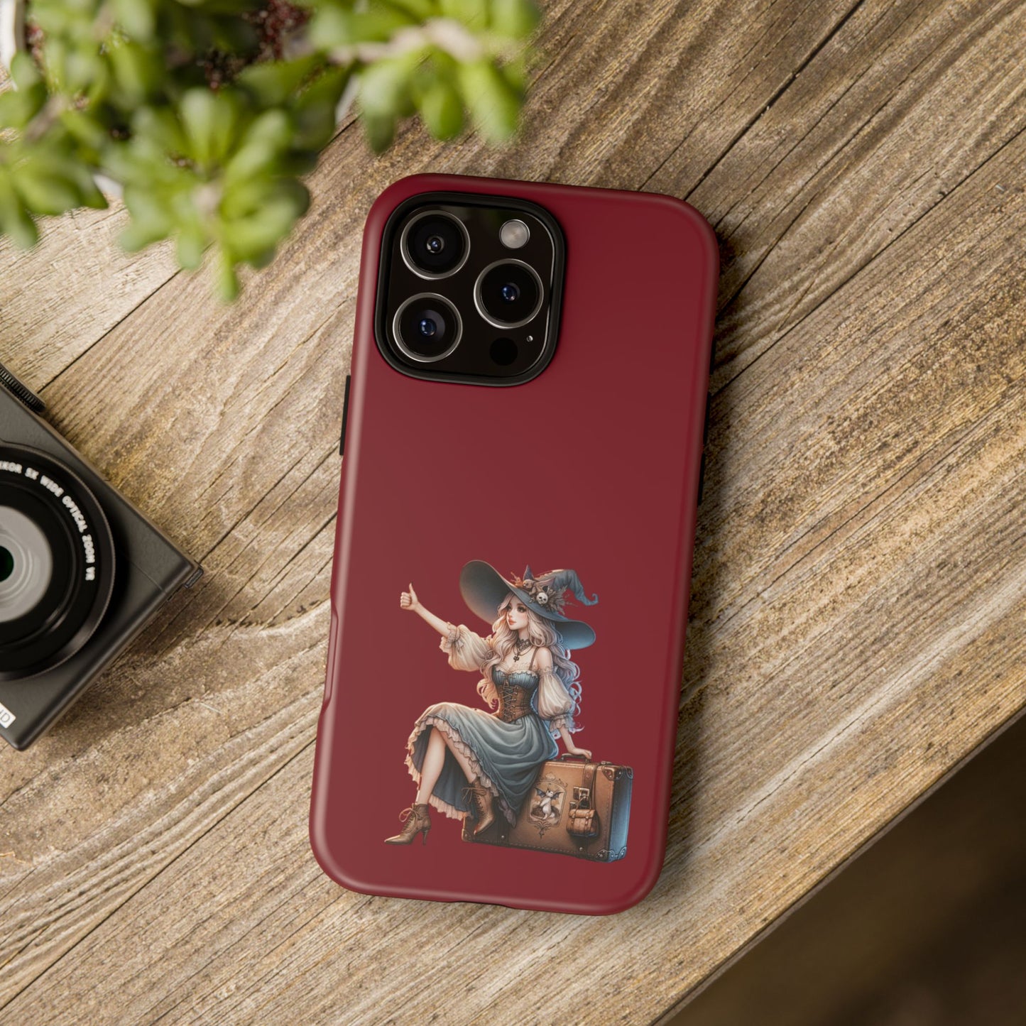 Witchy Phone Case - Magical, Durable - Halloween Gift, Cosplay Accessory, Cute Witch Design