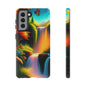 Phone Case - Vibrant Waterfall Landscape with Butterfly | Colorful Nature Protective Case
