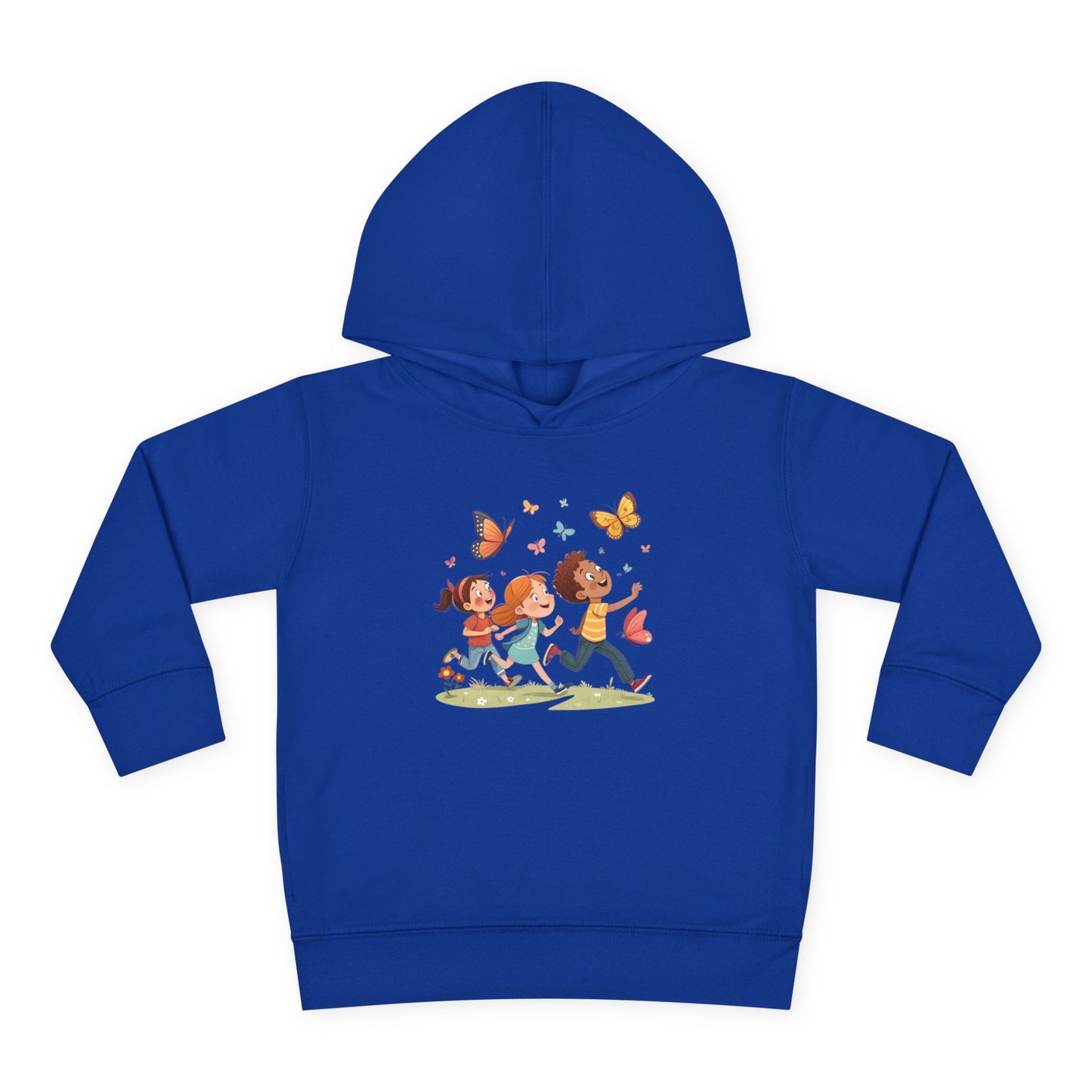 Butterfly Adventure Toddler Pullover Hoodie | Cute Kids Apparel, Fleece Hoodie, Toddler Gift, Outdoor Playwear, Spring Fashion