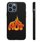 Stylish Phone Case, Hot Flames Design, Gift for Teens, Trendy Accessory, Protective Cover, Unique Phone Case