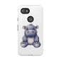 Cute Hippo Phone Case, Unique Tough Cases, Animal Lover Gift, Cute Animal Design, Baby Animal Phone Accessory