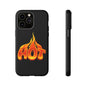 Stylish Phone Case, Hot Flames Design, Gift for Teens, Trendy Accessory, Protective Cover, Unique Phone Case