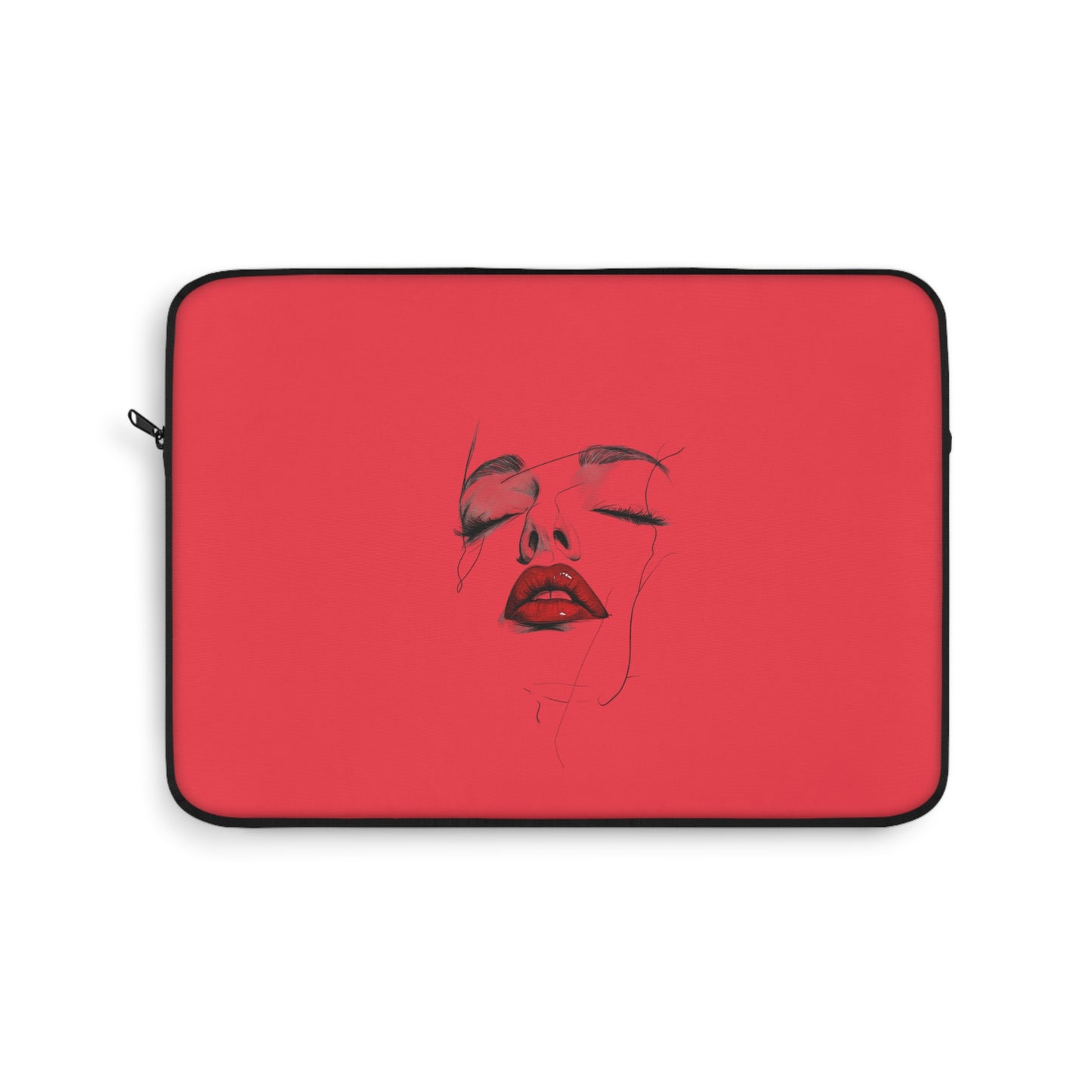 Chic Red Lip Art Laptop Sleeve | Trendy Tech Case, Gift for Her, Stylish Computer Cover, Art Lover Accessory, Unique Design