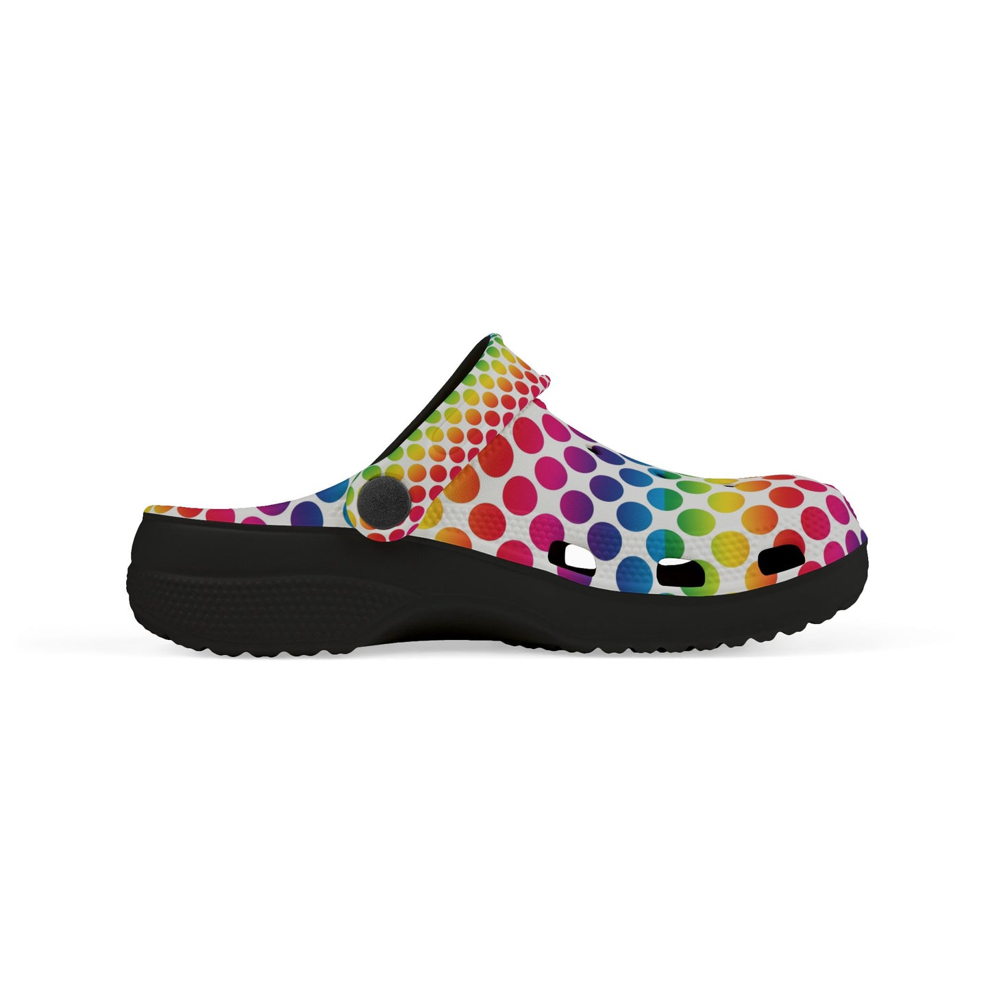 Colorful Kids Clogs - Rainbow Polka Dot Foam Shoes, Fun Playtime Footwear, Comfortable Garden Clogs, Perfect for Summer Adventures, [...]