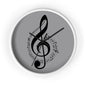 Musical Notes Wall Clock, Perfect Gift for Musicians, Home Decor