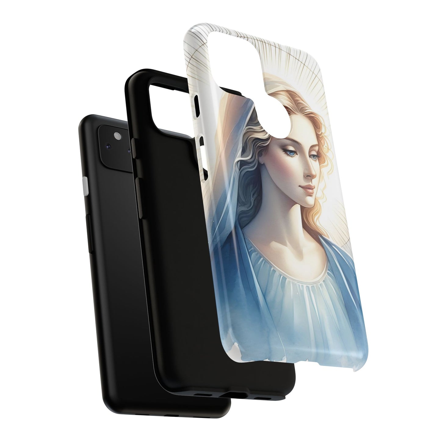 Beautiful Mary Phone Case, Tough Phone Case, Inspirational Tech Accessory, Gift for Her, Religious Phone Cover