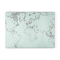 World Map Glass Cutting Board, Kitchen Decor, Unique Gift, Culinary Accessory, Home Cooking, Travel Enthusiast Gift