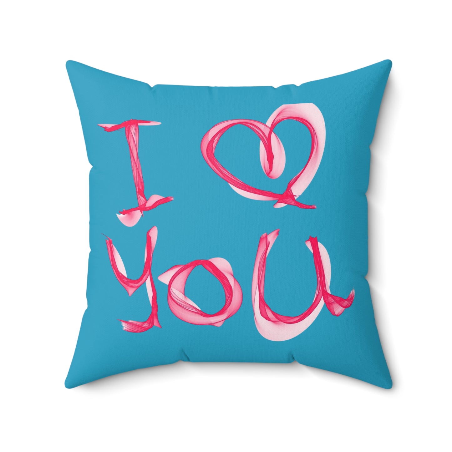 I Love You Decorative Pillow, Heart Home Decor, Valentine's Gift, Couch Cushion,