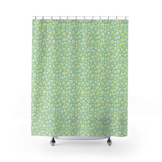 Floral Shower Curtain - Brighten Your Bathroom Decor, Perfect for Spring, Nature Lovers, and Home Makeovers, Gift for Housewarming