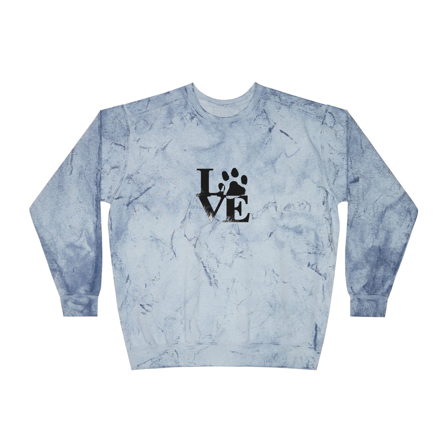 Colorful Love Pet-Inspired Crewneck Sweatshirt, Cozy Outdoor Wear, Gift for Dog Lovers, Casual Style, Perfect for Any Occasion