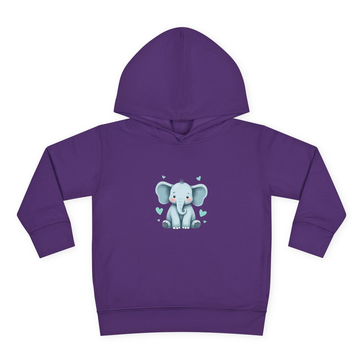 Adorable Elephant Toddler Fleece Hoodie, Kids Pullover, Baby Shower Gift, Birthday Present, Cute Animal Apparel, Cozy Toddler Wear