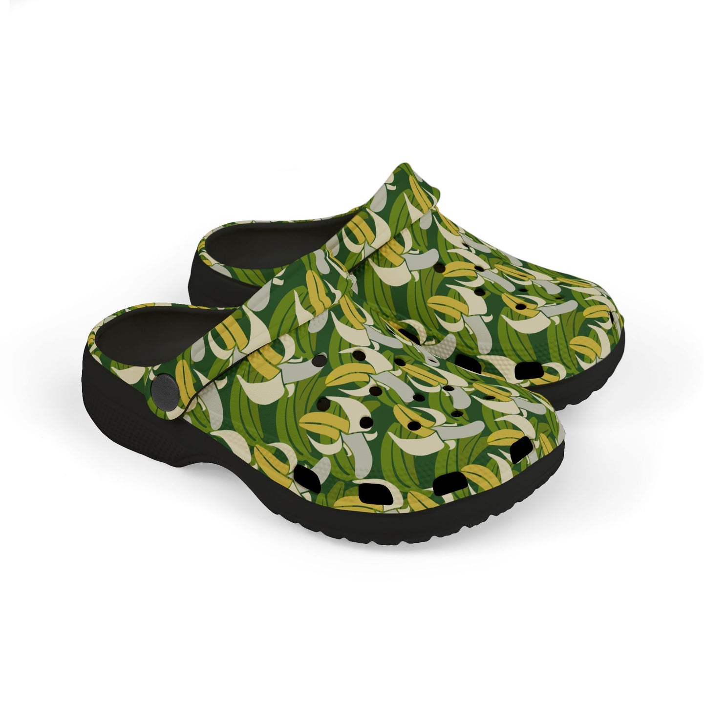 Fun Patterned Kid's Clogs - Perfect for Summer Adventures, Playful Footwear for Kids, Banana Design Slippers, Easy On/Off Kids [...]