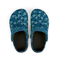 Kids Fish Pattern EVA Foam Clogs — Blue Ocean Slip-On Sandals
