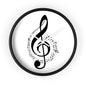 Musical Wall Clock - Perfect for Music Lovers, Home Decor, Gifts