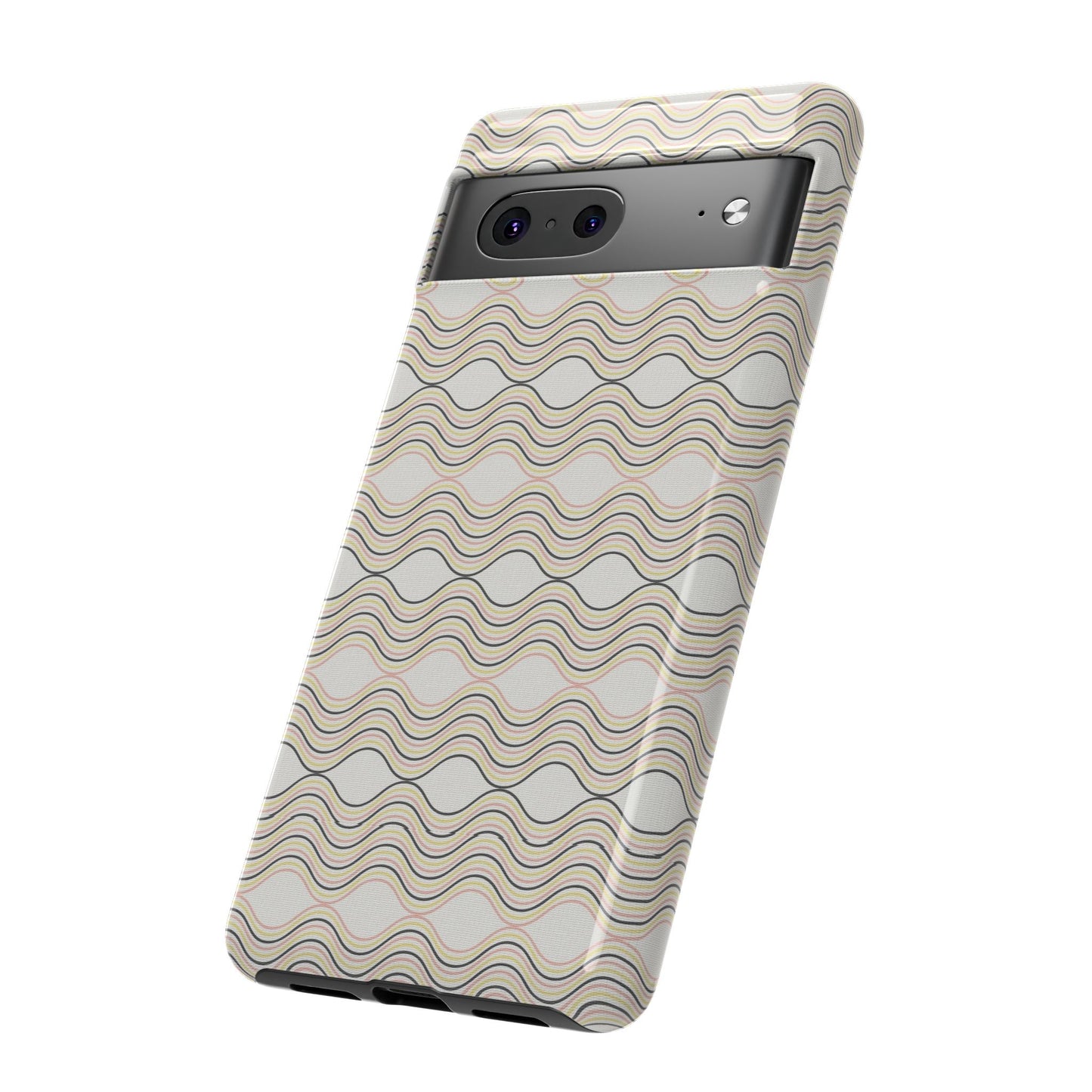 Stylish Phone Case for Tough Protection, Wavy Design, Chic Accessory, Gift for Her, Trendy Tech, Holiday Gift Idea