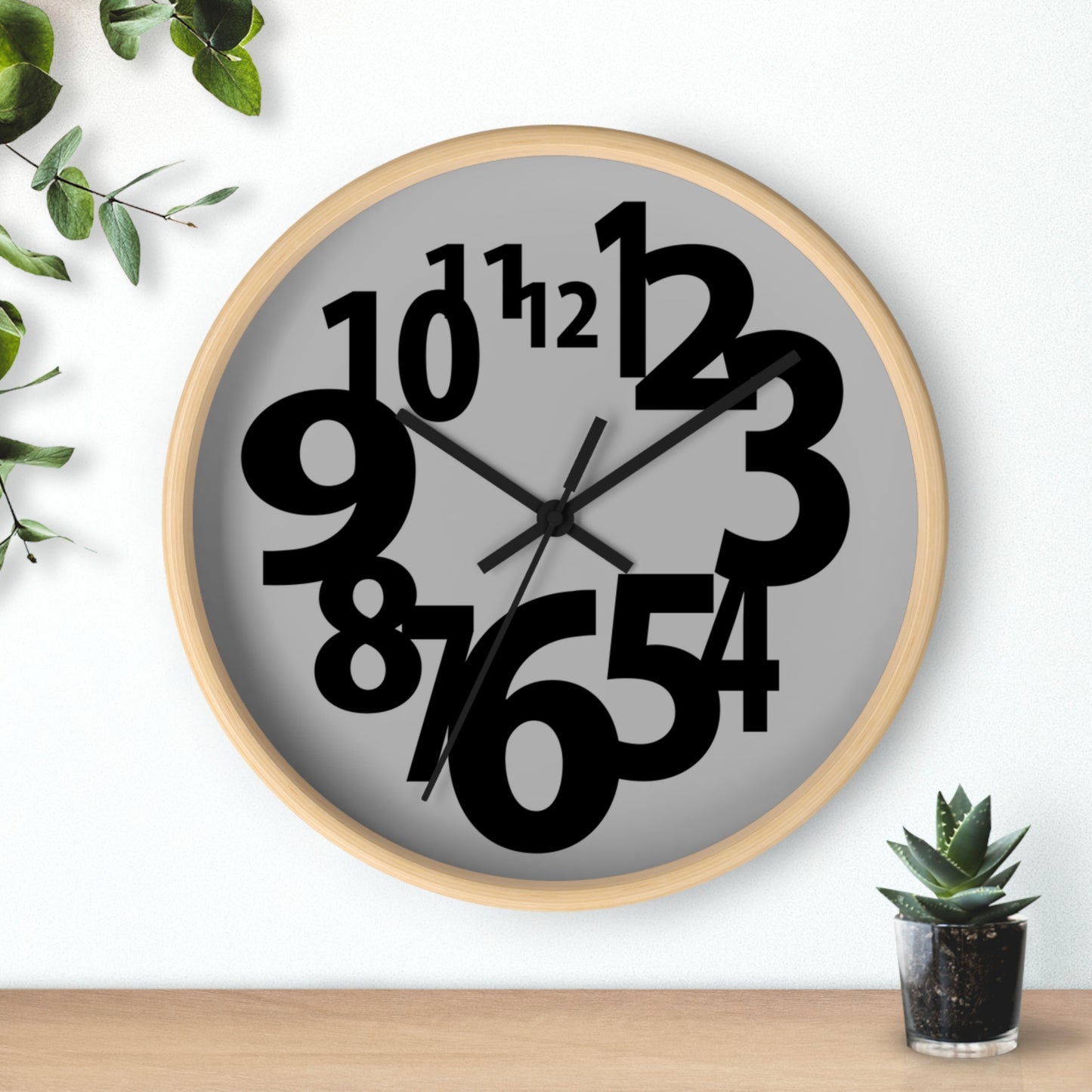 Stylish Modern Wall Clock, Home Decor, Unique Gift, Minimalist Design, Living Room Clock, Office Wall Clock