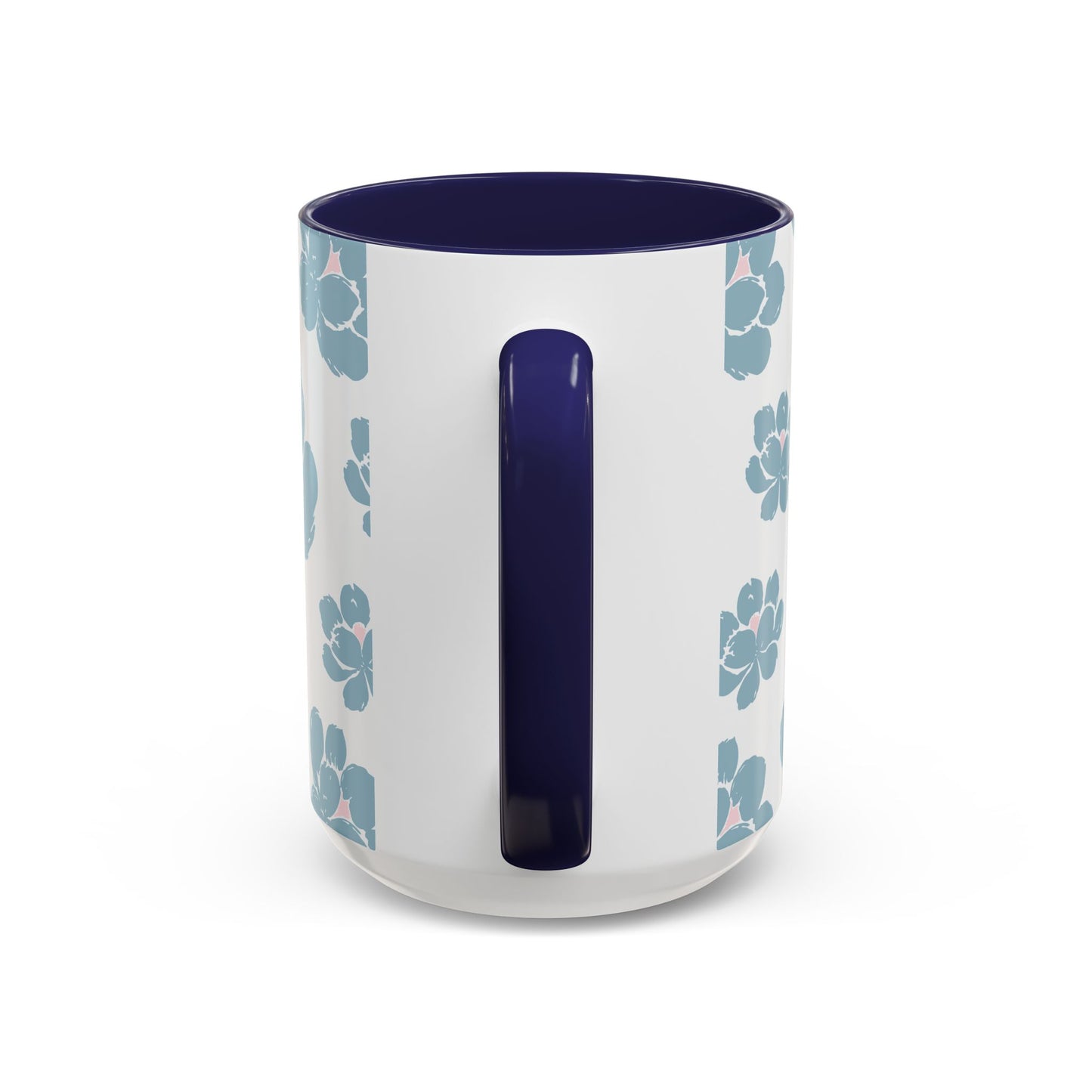 Floral Accent Coffee Mug - Elegant Drinkware, Perfect Gift for Her, Home Decor, Mother's Day, Birthday, Coffee Lovers