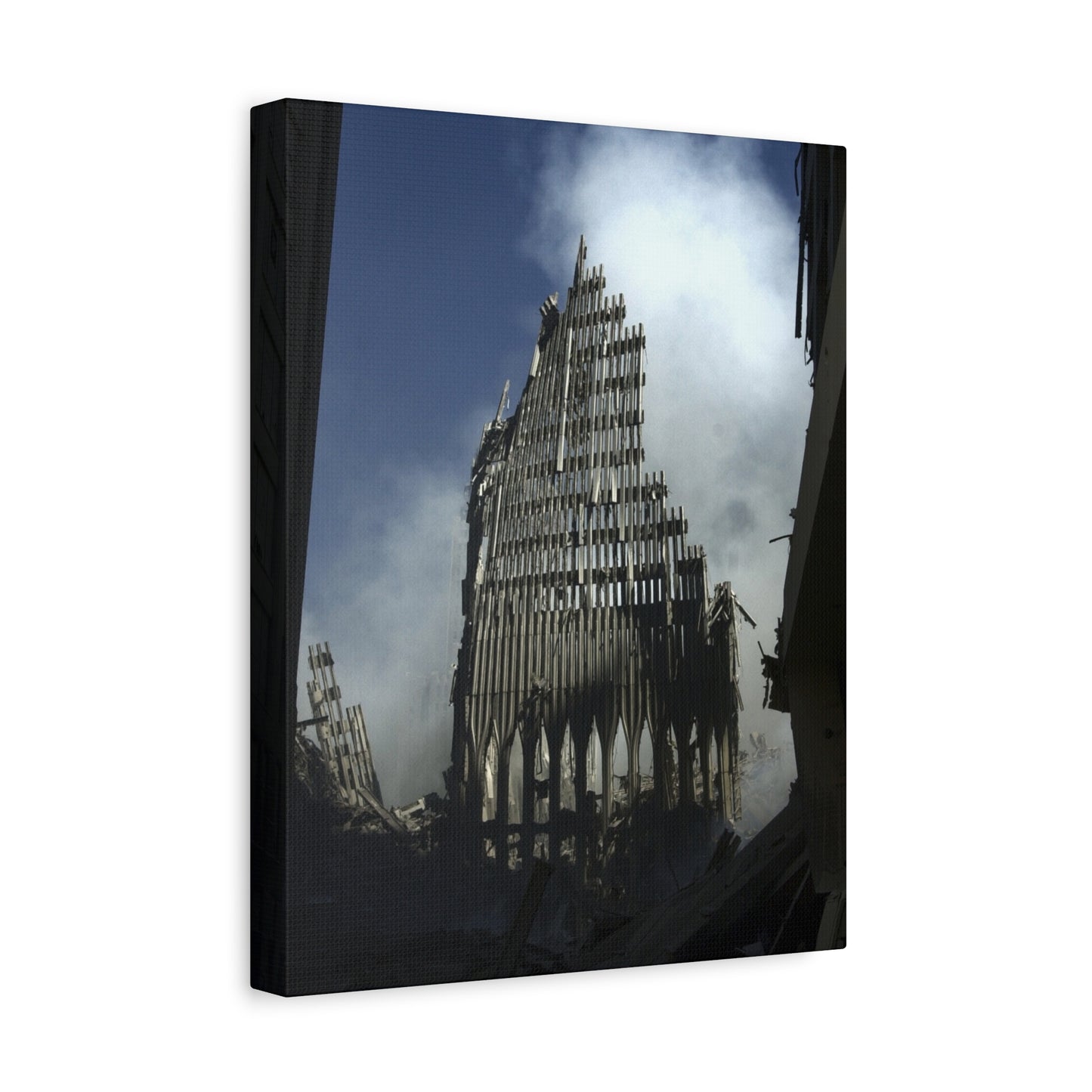 Matte Stretched Canvas - Ruined Cathedral Architectural Print