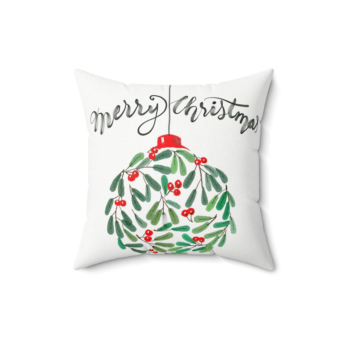 Merry Christmas Holiday Pillow, Christmas Decor, Cozy Home Cushion, Festive Gift, Seasonal Throw Pillow