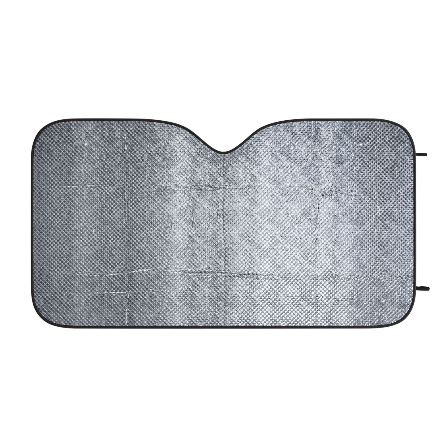Skull Headphones Car Sun Shade — Gothic Rock Windshield Protector