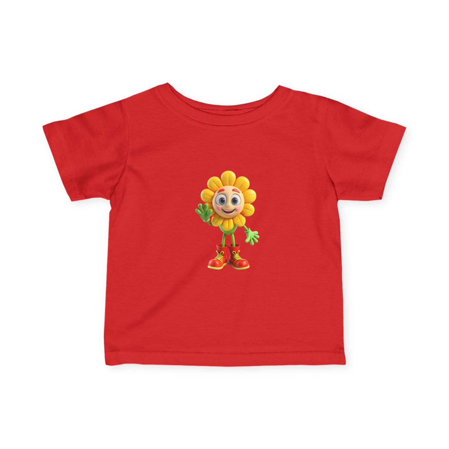 Sunshine Character Infant Tee, Cute Kids Shirt, Baby Gift, Toddler Apparel, Spring Outfit, Flower Design Tee