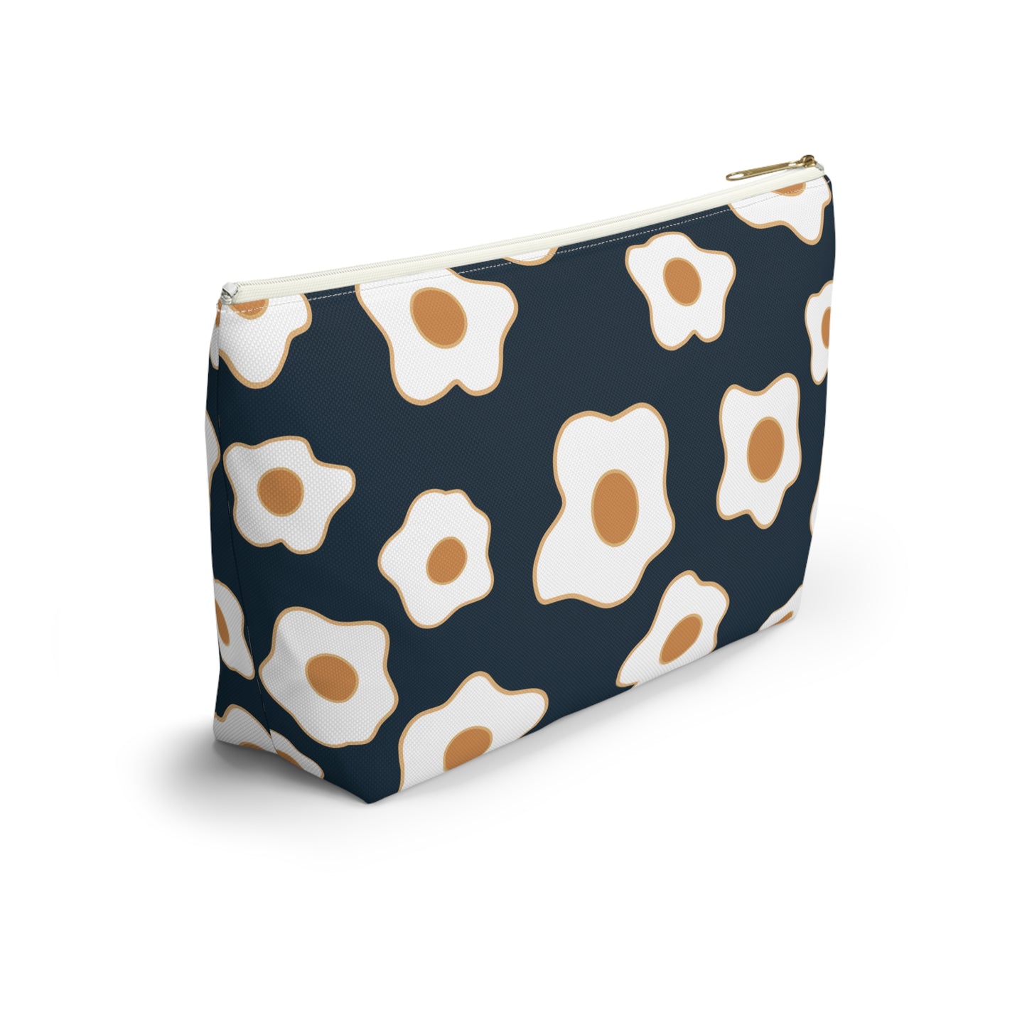 Egg Pattern Accessory Pouch | Cute Makeup Bag, Travel Organizer, Gift for Her, Egg Lover, Fun Pouch, Floral Cosmetic Bag