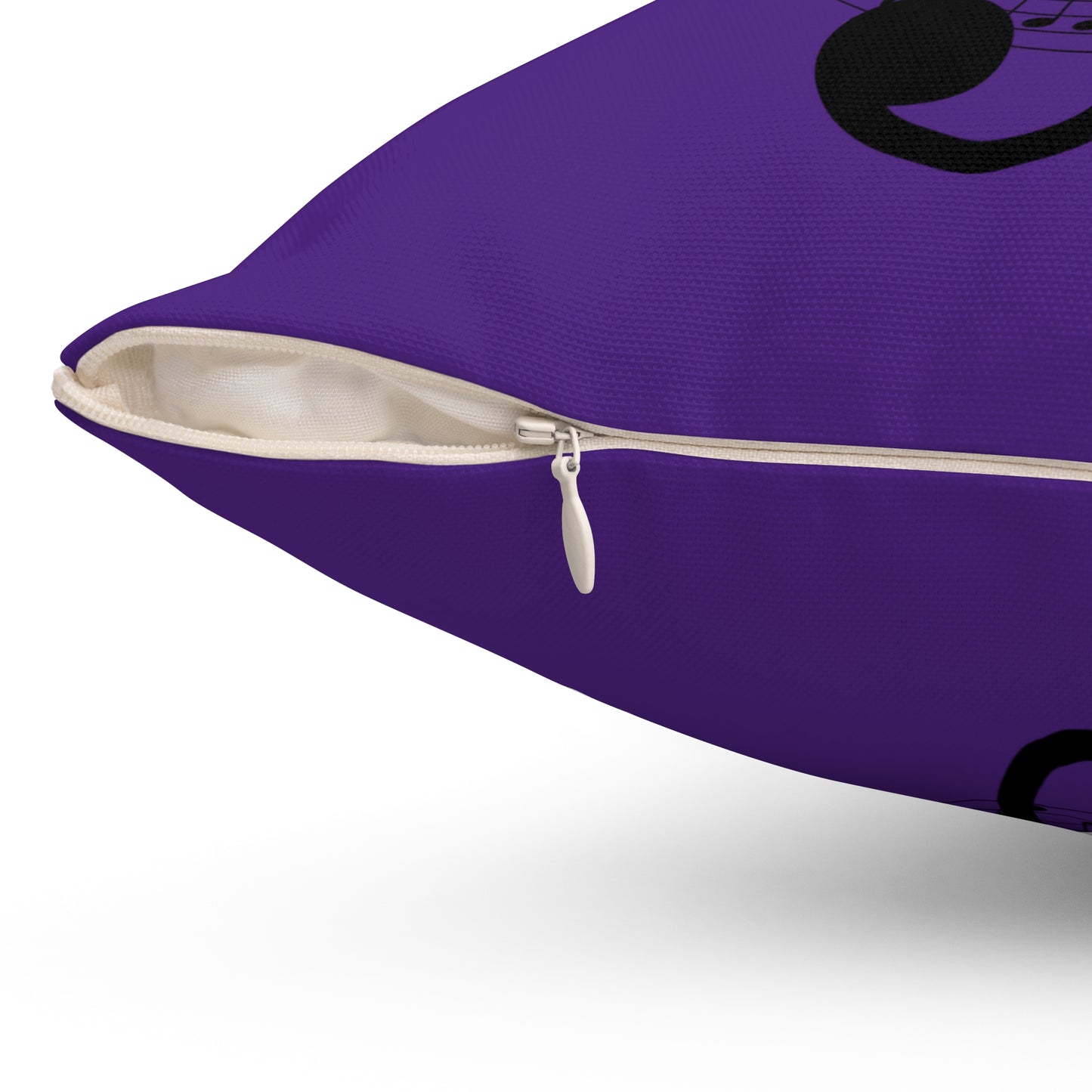 Musical Note Pillow | Purple Treble Clef Cushion, Music Lover Gift, Home Decor, Unique Accent Pillow, Concert Decor, Birthday Present