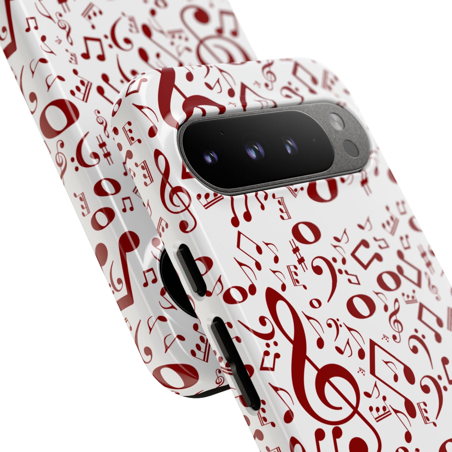 Musical Note Phone Case, Tough iPhone Cover, Gift for Musicians, Customizable, Music Lover's Accessory, Durable Phone Protection