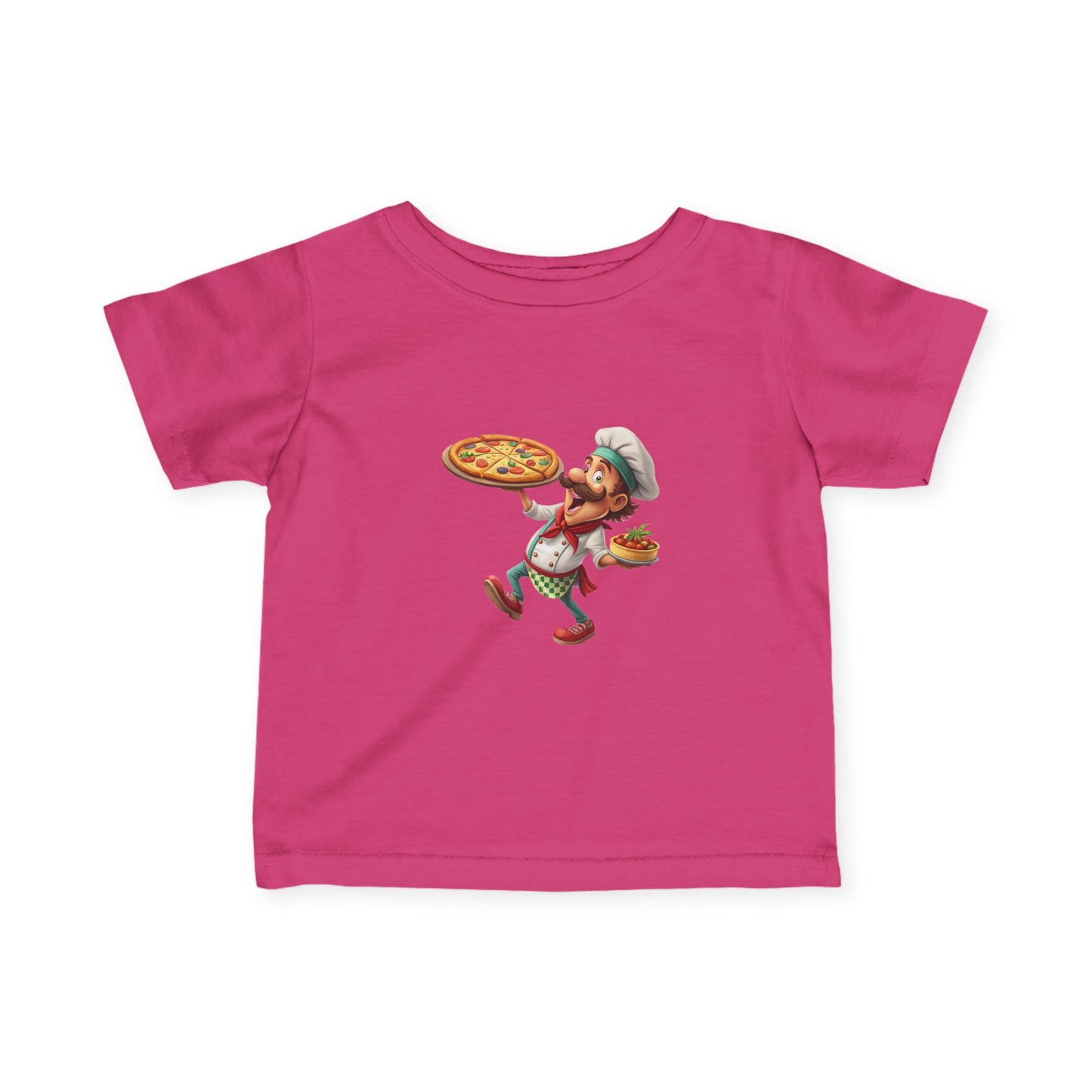 Pizza Chef Infant Tee, Cute Baby T-Shirt, Toddler Pizza Shirt, Gift for Little Chefs, Kids Cooking Outfit, Whimsical Baby Clothes