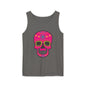 Colorful Dia de los Muertos Skull Tank Top, Unisex Summer Tee, Festival Wear