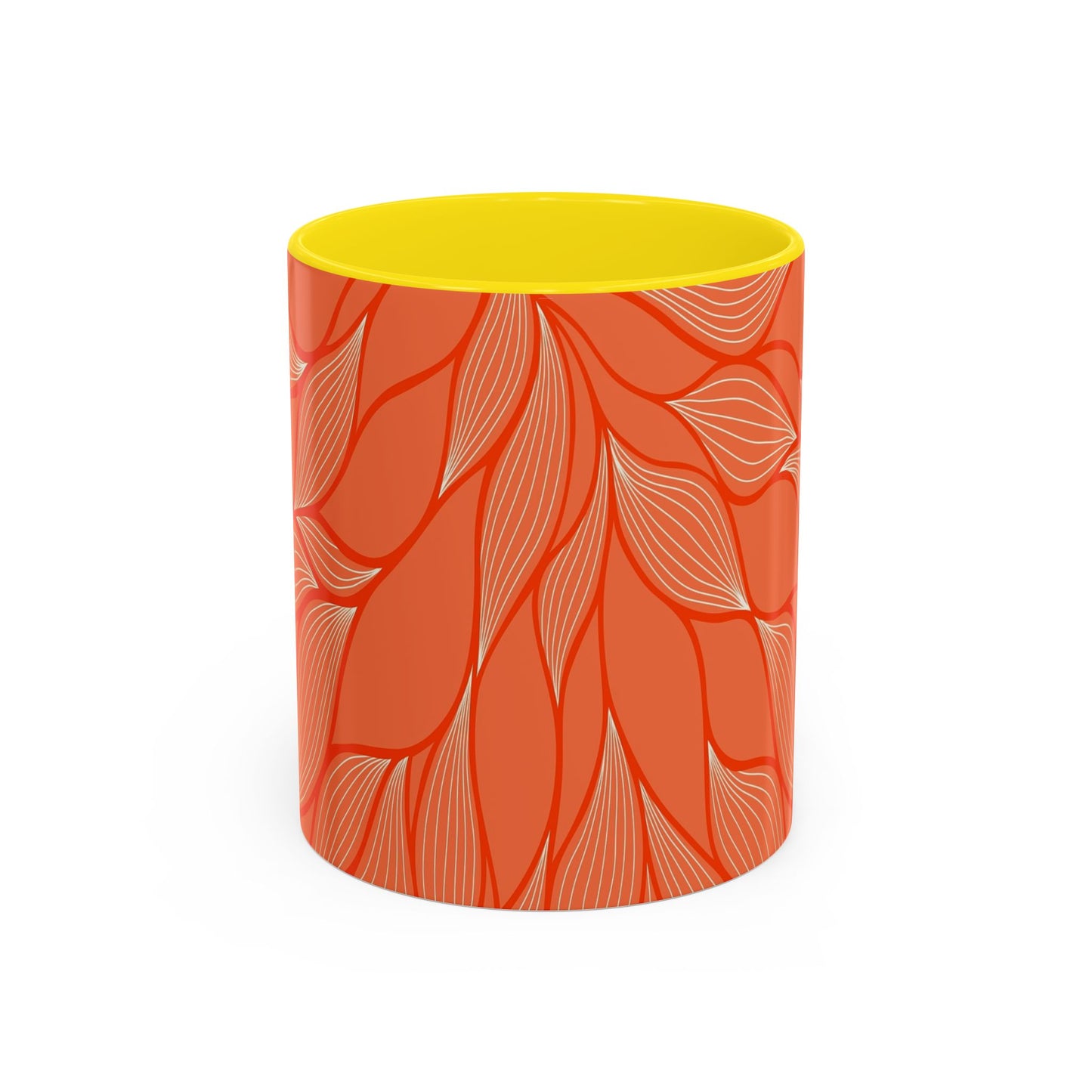 Stylish Accent Coffee Mug, Floral Pattern Drinkware, Unique Gift for Coffee Lovers, Home Decor, Kitchenware, Vibrant Design