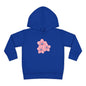 Adorable Toddler Pullover Fleece Hoodie with Pink Flower Design, Kids Sweatshirt, Toddler Clothing, Spring Outfit, Cute Gift for Kids