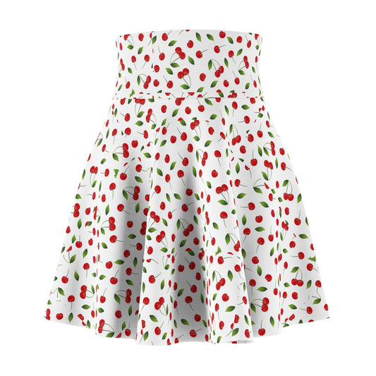 Cherry Blossom Women's Skater Skirt, Cute Summer Skirt, Gift for Her, Floral AOP Skirt, Casual Skater Skirt, Perfect for Picnics